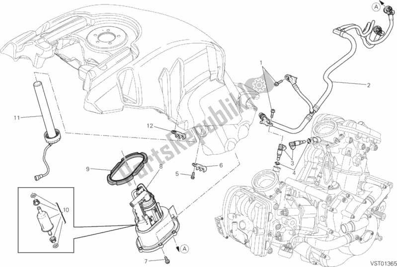 Todas as partes de Bomba De Combustivel do Ducati Diavel Diesel 1200 2017